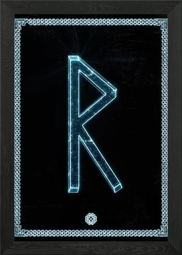 Raidho framed wall - art, poster