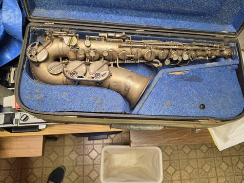 Vintage saxophone with - saxophone,