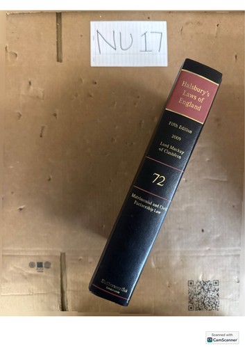 Halsbury laws england 5th - of,