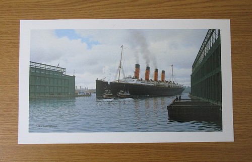 Ocean liner art - liner,