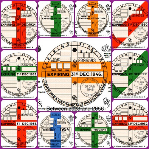 Reproduction vintage tax - tax, disc