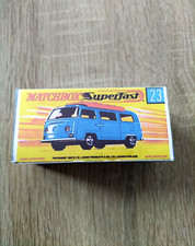 Matchbox Promotional Oversize No23 VW CAMPER (blue) - Replica / Copy Box only