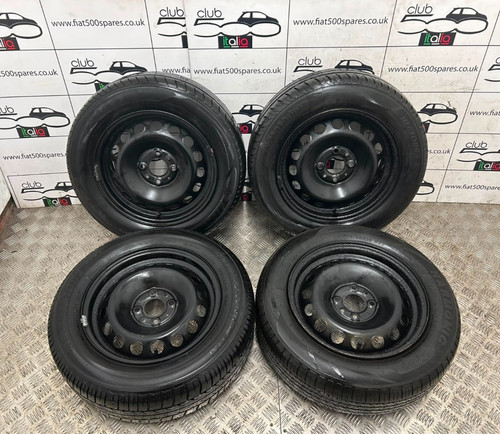 Fiat 500 inch steel wheels - fiat,
