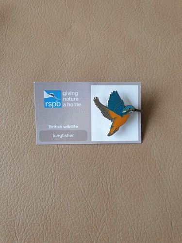 Rspb kingfisher flying enamel - rspb,