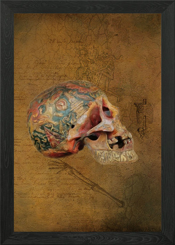 Tibetan monk skull - tibetan,