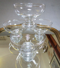 4 Lovely Vintage Glass Jelly