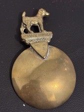 Vintage Dog Tea Caddy Spoon Brass 1950s - Irish Terrier