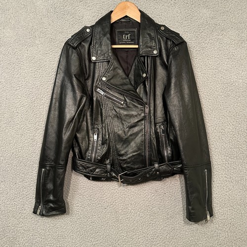 Zara biker leather jacket - zara,