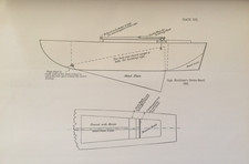 Captain Shuldham Centreboard | Antique Print c.1895 | Dixon Kemp | Sailing Plan