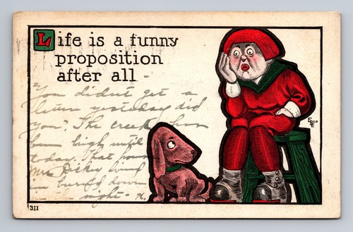 Udb comic postcard - udb, and