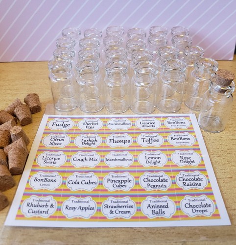 Sweet shop glass jars - sweet,