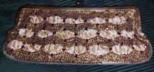 Betsy Johnson Vintage Style Clutch Evening Bag Sequin Rhinestone Handbag Purse