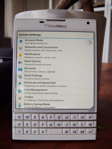 New blackberry passport - passport, white
