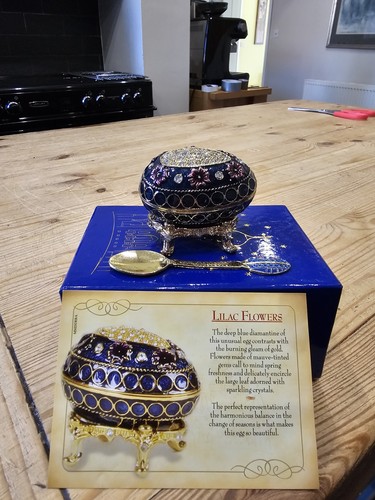 Atlas egg trinket box with