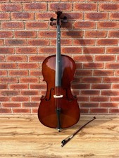Stenton Student I Cello Musical Instrument 1/2 Half Size With Bow And Carry Case