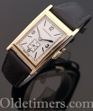 1930s 18ct gold rectangular