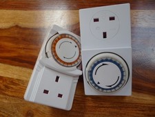 Two Electrical  24 Hour Manual Plugin Timers  little used Excellent Condition 