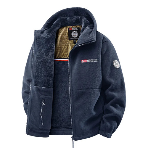 Winter fleece jacket warm coat - fleece,