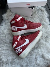 SUPREME x Air force 1 High SP | Red/White | Size UK8.5 US9.5 EU43 | Leather