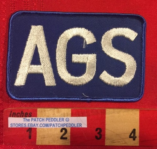 Usaf patch white letter ags - letter,