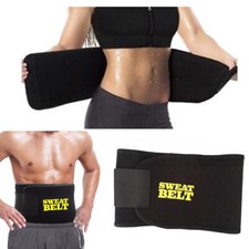 Men Women Tummy Waist Cincher Sweat Belt Trainer Body Shaper Slim Sports Girdle