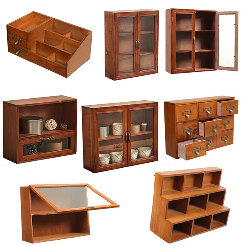 Retro smal wooden storage - smal,