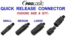 PROLOGIC QUICK RELEASE CONNECTOR FIT CARP BUZZ BAR BANK STICK ROD POD BITE ALARM