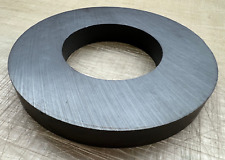 Ferrite Ring Magnet 100mm O.D. x 50mm I.D. x 12mm thick - 9kg Pull FREE P&P