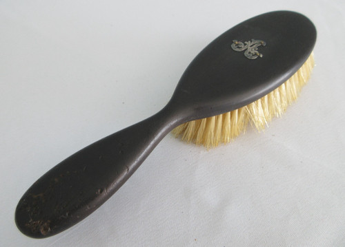 Antique hair brush ebony - antique,