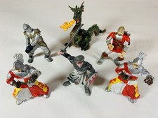 ELC Knights & Dragon Vintage Toy Bundle X6 Figures Joblot Medieval Castle