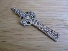 Vintage Sterling Silver Alexander Ritchie St Martin's Cross Pendant