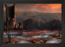 Volcano Valley Caravan Framed