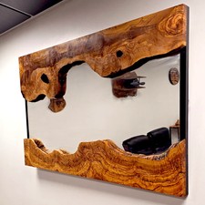 Olive Wood Framed Wooden Wall