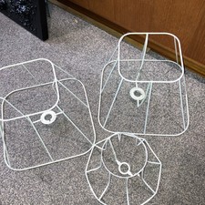 3 XLampshade Frame Vintage  Wire Metal  Lamp Frames Size On Photos
