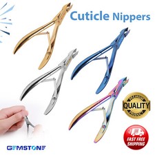 GERMAN Steel CURVED Cuticle Nipper Cutter Remover Trimmer Manicure Tool UK RRP20