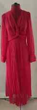 Zara Red/ Fuchsia Pleated Midi