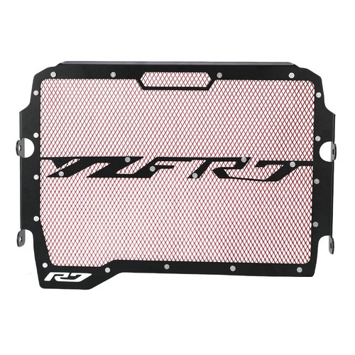 Motorcycle red radiator guard - red,