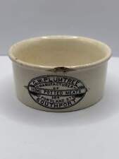 Plumtree home potted meats advertising pot. Damaged