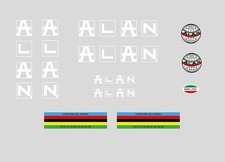 Alan bicycle frame - frame, stickers