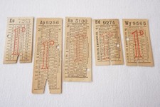 London General Omnibus Company LGO Bus Tickets x5