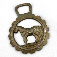 Brass Horse Medallion Vintage