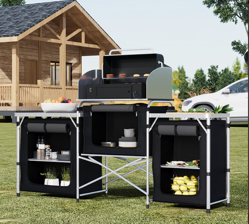 Portable camping kitchen - camping,