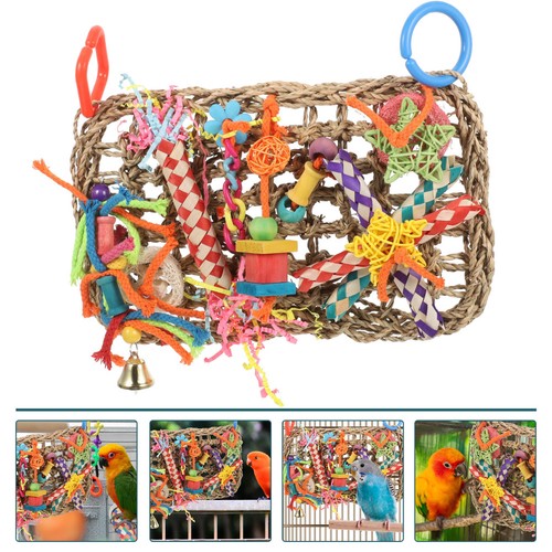Hanging multicolor bird - bird, chew