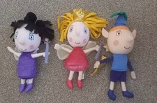 TALKING SOFT TOYSx3 NANNY PLUM/BEN ELF/HOLLY FAIRY 10” APX LITTLE KINGDOM SERIES