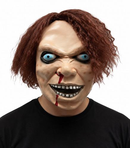 Latex chucky mask with - latex,