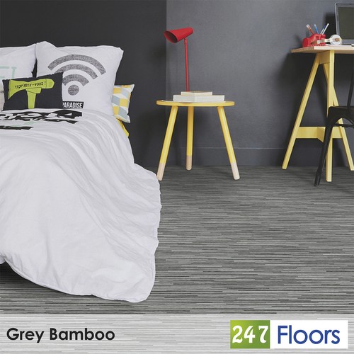 Grey bamboo effect morandi - bamboo,