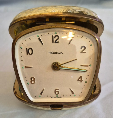 Vintage waltham travel alarm - waltham,