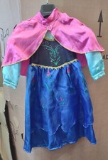 Kid Girl Anna Fancy Dress Up Costume with Cape