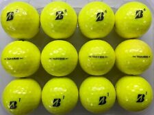 12 BRIDGESTONE TOUR BRXS YELLOW GOLF BALLS  "PEARL GRADE"   LAKE BALLS  FREE P&P