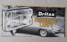 Britax Notek & Resilite Lamps Brochure c.1960s - Car Bike Scooter